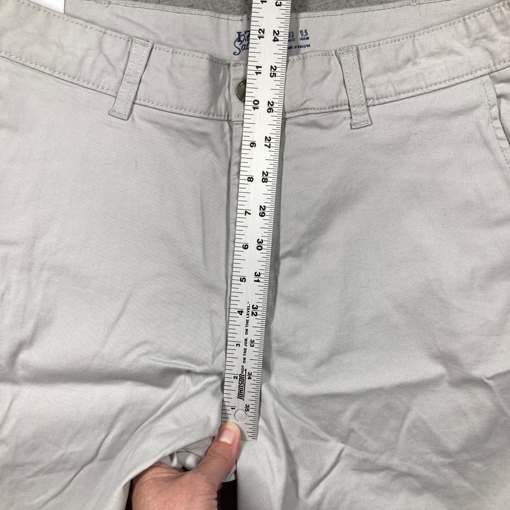 IZOD Saltwater Dockside Shorts Mens 33 NEW Beige Stretch Classic Fit Chino - Picture 3 of 10